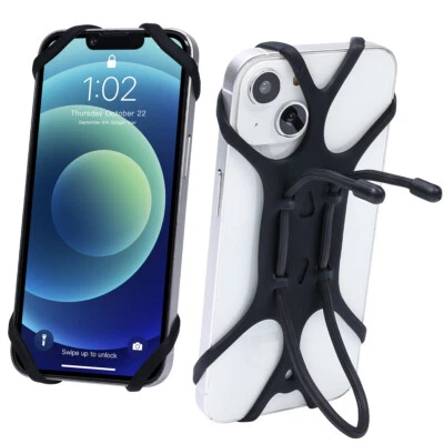 Universal Cell Phone Silicone Mount Holder GPS Motorcycle MTB Bike Bicycle DIY - Image 1 of 4
