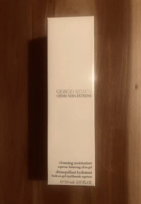 Novo Gel Hidratante de Limpeza Selado Giorgio Armani Crema Nera Extrema em Óleo - Imagem 1 de 2