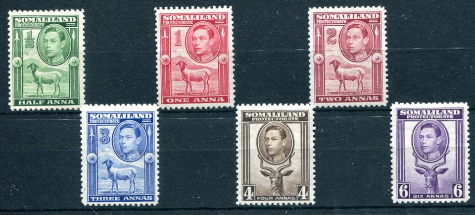 (J038) PROTECTORADO SOMALILANDIA GVI SG93-98 LH COMO NUEVO Gato 50€ Foto 1 de 1