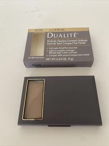 L’Oréal  Dualite Perfectly Flawless Compact Makeup  - Beach Beige 0.34 oz. NIB - Picture 1 of 9