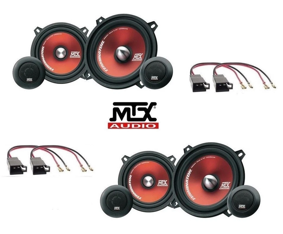 MTX Kit 8 casse 13cm RENAULT CLIO 98>05 MEGANE 02>09 CONN ALTOPARLANTI AUTO - Immagine 1 di 4