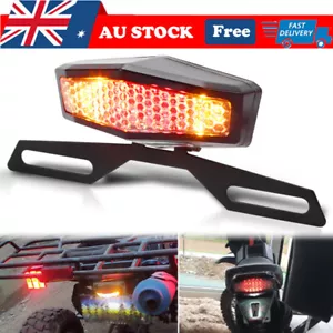 Motorcycle LED Tail Light Turn Signal Lamp Rear Brake light Universal Dirt Bike - Picture 1 of 12