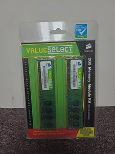 Corsair 2GB Memory Module Kit DDR2 DIMM 240 Pin Laptop RAM SEALED Ships FREE - Picture 1 of 7