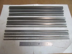STAINLESS STEEL BAR STOCK 316 SERIES  12" LONG, ROUND, SQUARE, HEX, LATHE STOCK - Picture 1 of 5