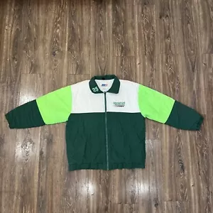 Vintage Jebco Ken Schrader 25 Hendrick Motorsports Nylon Jacket Large USA Made - Picture 1 of 15