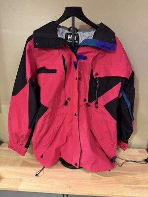 Helly Hansen Helly-Tech Waterproof Ski Jacket Women’s Small Pink And Black - Image 1 of 4