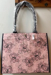 Victorias Secret Pink Floral Tote Bag Weekender Gym Travel Bag New! - Picture 1 of 6