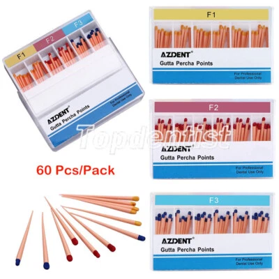 Obturación endodóntica dental Puntos universales gutapercha F1 F2 F3 F# AZDENT - Image 1 of 4