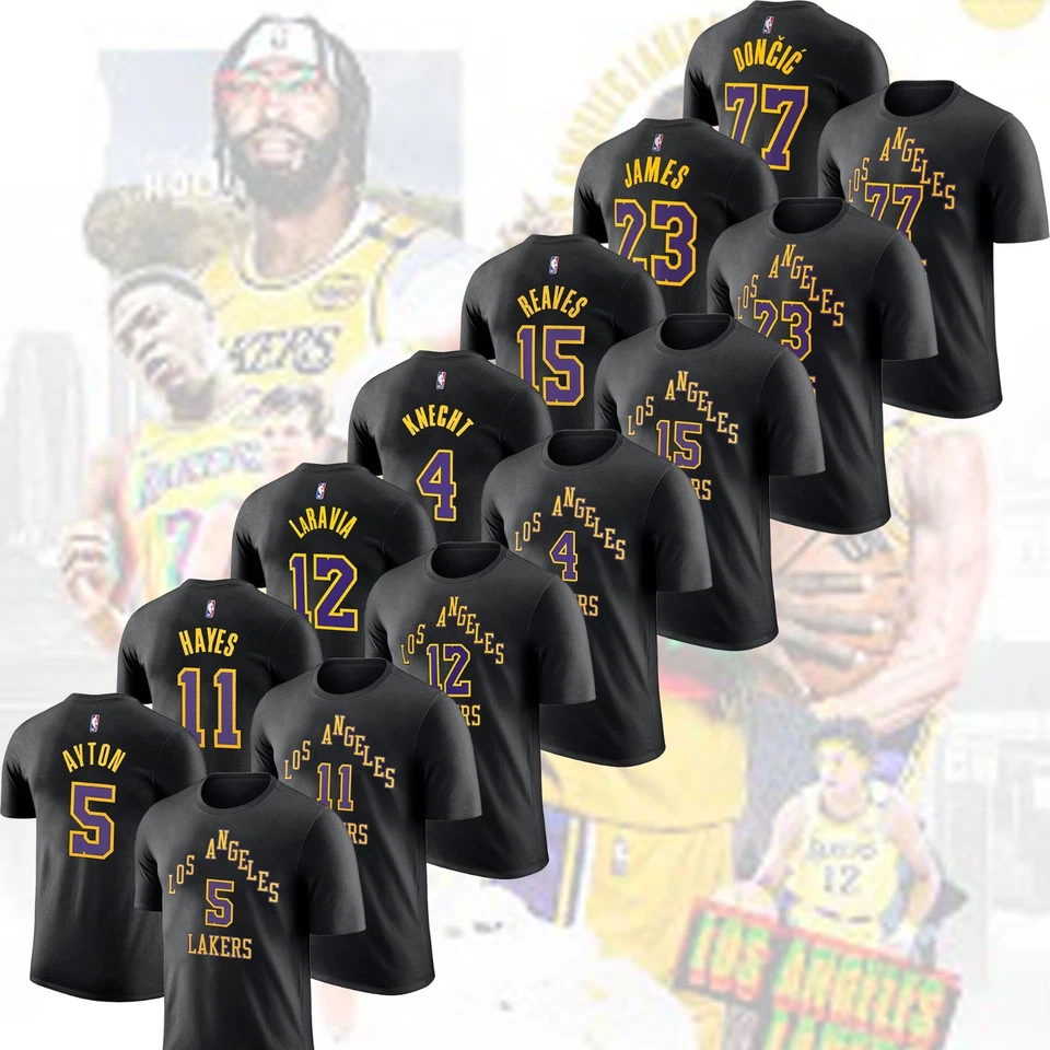 ¡NUEVA VENTA! Los Angeles Lakers 2025/26 Edición Ciudad Nombre y Número Regalo Para Fans Foto 1 de 4