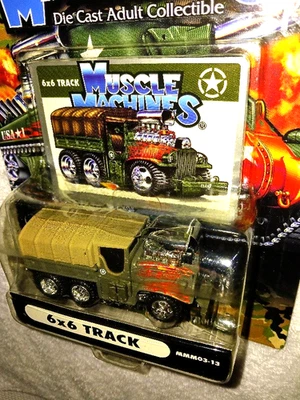 MILITARY MUSCLE MACHINES 6x6 TRACK - NEW DIECAST CUSTOM ARMY TRUCK - Image 1 of 2