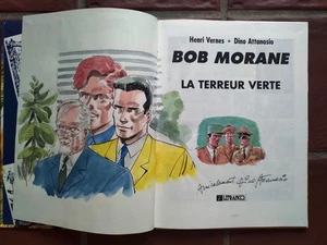 ATTANASIO - BOB MORANE T.3 : LA TERREUR VERTE - Dedicacé - E.O. Lefrancq 1989 - Picture 1 of 2