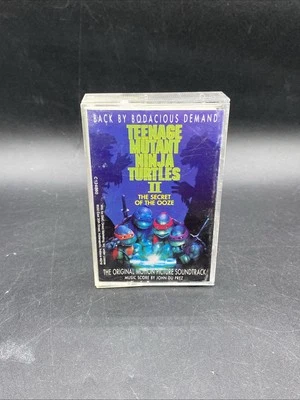 Rare Teenage Mutant Ninja Turtles II White Cassette Secret Of The Ooze Flaws - Image 1 of 4