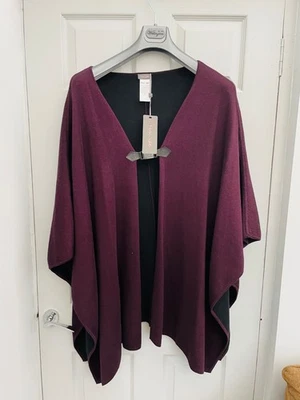 BNWTs PHASE EIGHT Merlot/ Plum Cotton Mix Cape OSFA 18-20-24 - Image 1 of 4