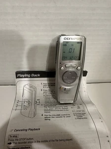Olympus Digital Voice Recorder VN-480PC Silver Tested Works - Picture 1 of 6
