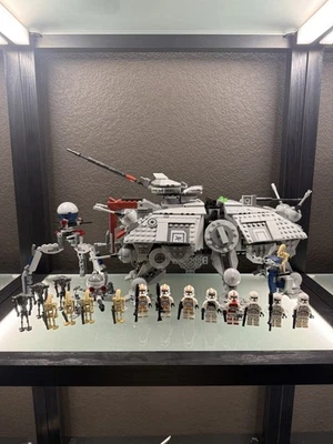 Lego Star Wars 212th clone minifigures and battle droids w/ 75337 AT-TE Walker  - Image 1 of 4