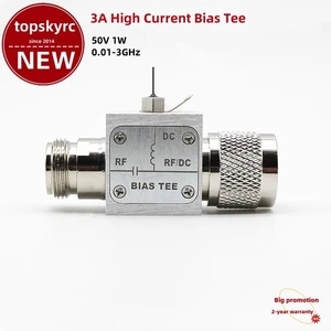 3A 0.01-3GHz Bias Tee 50V RF DC Block 50ohms RF Coaxial Feed w/ N Connector - Picture 1 of 2