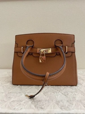 GIANNI NOTARO Carol.J Mini Bolso de Mano Cartera Cuero en Marrón USADO ¡Buen Estado!! Foto 1 de 4