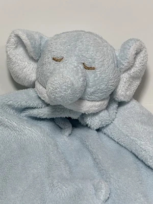 Angel Dear Blue ELEPHANT Peluche Lovey Manta de Seguridad Esquinas Anudadas 2005 Foto 1 de 4