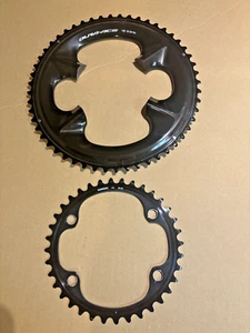 NEW 12 Speed Shimano DURA-ACE Road Bike Chainrings 52/36T FC-R9200 Crank Set - Picture 1 of 4