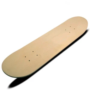 8inch 8-Layer Maple Blank Double Concave Skateboards Natural Skate Deck Board X1 - Picture 1 of 10