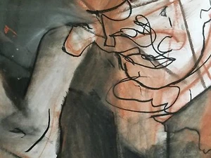 ADAM TAMARKIN ORIGINAL DRAWING ABSTRACT EXPRESSIONISM - Picture 1 of 7