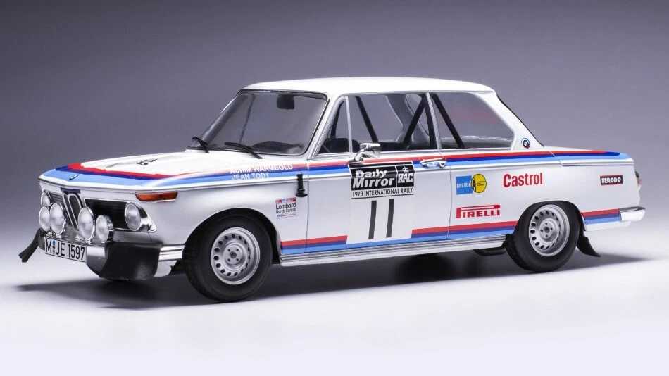 Modellino auto scala 1:18 Ixo BMW 2002 RAC RALLY 1973 modellismo statico - Immagine 1 di 1