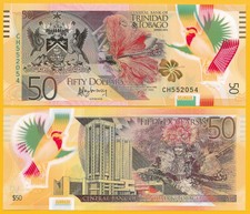 Trinidad & Tobago 50 Dollars p-59 2015 UNC Polymer