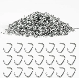 650PCS Galvanized Hog Rings - Hog Nose Rings Hog Rings Hog Nose Clips 3/8 - Picture 1 of 12