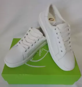 Zapatilla deportiva para mujer Sam Edelman blanca brillante etílica talla 6,5 M - Imagen 1 de 9