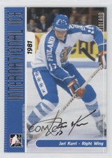 2006-07 In the Game-Used International Ice Signature Series Jari Kurri Auto HOF