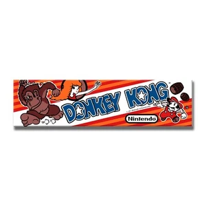 Donkey Kong Premium Arcade Marquee For Reproduction Header/Backlit Sign - Picture 1 of 1