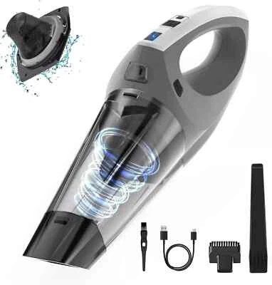 Handstaubsauger Auto Sauger Kabellos Haus Mini Sauger Handsauger mit LED Licht - Bild 1 von 4