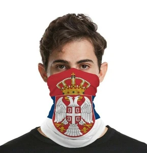 Serbia Serbian Serb Multi Purpose Scarf/ Bandana/ Buff/ Mask.  - Picture 1 of 6