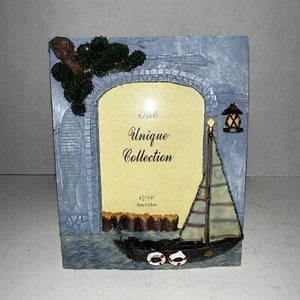 The Unigue Collection Photo Frame 3 1/2 X 5 inch, Nautical, Boat - Picture 1 of 5