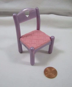FISHER PRICE Loving Family Dollhouse Dream PURPLE CASTLE CHAIR Once Upon Dream - Picture 1 of 3