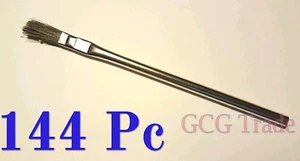 144 of 3/8" Acid Brushes Metal Handle Horsehair Bristle Hobby Glue Oil 3/8" - Picture 1 of 4