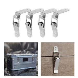 Steel Locking Latches Safety Latches Spring Load for Secure Box Cabinet Closures - Picture 1 of 8