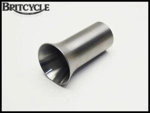 Punta de escape de trompeta soldada 1 3/4" Bobber Chopper Café Racer Tracker personalizada - Imagen 1 de 3