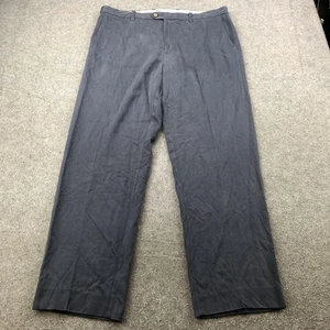 Tommy Bahama Pants Mens 35x30 Gray Flat Front Chino Dress Trousers Twill - Picture 1 of 10
