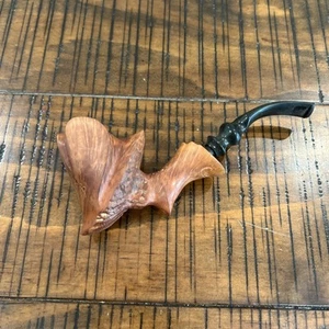 Seltene atemberaubende handgeschnitzte Conant Estate Pfeife - Flame Grain Briar - Bild 1 von 14