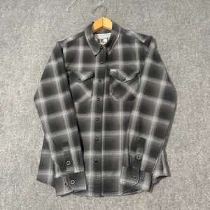 Dixxon Flannel Women’s Medium Button Up Plaid Grunge Patterned Black/White VNDS - Bild 1 von 10