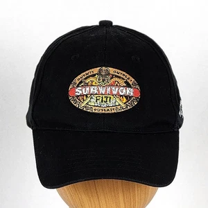 2007 CBS Survivor Fiji Outwit-Outplay-Outlast w/Embroidered Skulls Adj Strap Hat - Picture 1 of 15