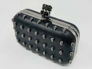 Gothic Skull and Studs Clutch, Evening Bag Purse By Rimini 1928 - Picture 1 of 11