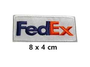 Lieferpost FedEx cool bestickt Bügelbild Aufnäher Abzeichen Kleidung Applikation - Bild 1 von 2