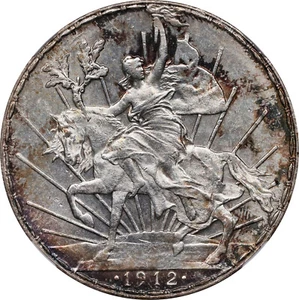 Mexico Estados Unidos 1912 Peso "Caballito" NGC MS-62 Mexico City mint. Key Date - Picture 1 of 4