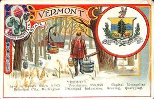 D22 Cushman Bread, Cards of States, 1920's, Vermont - Picture 1 of 2