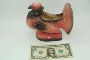 De colección CASCO Cerámica Azul Turquesa Paloma Pavo Pájaro Plantadora EE. UU. 1991 - Imagen 1 de 2