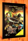 Pequeño póster promocional/página de anuncio enmarcada de The Unholy War para PlayStation 1 PS1 vintage