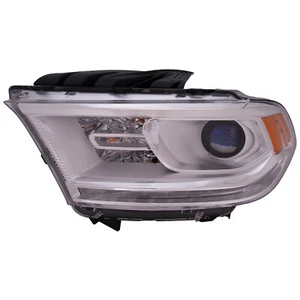 Headlight For Dodge Durango 2014-2015 Left Driver Halogen Headlamp With LED DRL - Picture 1 of 5