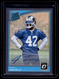 2018 Donruss Optic John Kelly RC Autograph Los Angeles Rams #195